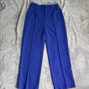 Elegant Blue Women's Dress Pants